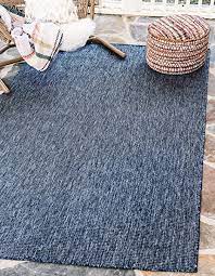 Nuloom hanna textured abstract indoor/outdoor area rug. Amazon Com Unique Loom Solid Collection Casual Transitional Indoor And Outdoor Flatweave Area Rug 9 X 12 Navy Blue Light Blue Furniture Decor