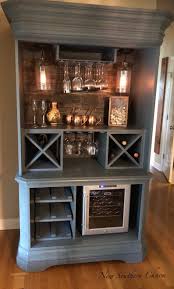 Custom Armoire Bar Cabinet Coffee Station Wine Cabinet Rustic Bar Repurposed Armiore Cabinet Armoire Bar Bar Furniture Coffee Bar Home