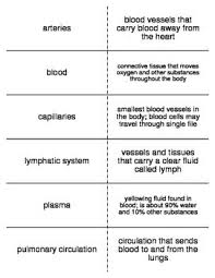 Cardiovascular System Flash Cards For Life Science Medical Terminology Study Medical Terminology Games Medical Terminology