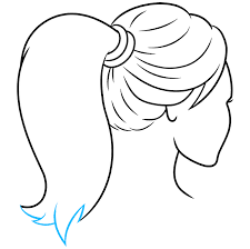 Cute anime 2 type girls. How To Draw A Ponytail Really Easy Drawing Tutorial