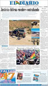 El material producido por noticias onu en español puede ser utilizado gratuitamente citando la procedencia. Newspaper El Diario Bolivia Newspapers In Bolivia Thursday S Edition March 23 Of 2017 Kiosko Net