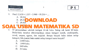 Latihan Soal Ujian Sekolah Matematika Sd Mi Tahun 2021 Dan Kunci Jawaban Pembahasan Pendidikan Kewarganegaraan Pendidikan Kewarganegaraan
