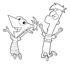 Phineas and ferb are inspired by their childhood. Phineas And Ferb Coloring Pages Free Coloring Pages