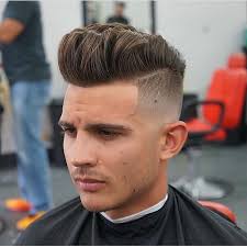 A bald drop fade haircut takes its name from the way the hair drops behind the ear. Bald Fade High Fade Pompadour