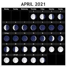 Penumbral lunar eclipse visible in new york on may 26. April 2021 Moon Calendar Printable Free Download In 2021 Moon Phase Calendar Moon Calendar Lunar Calendar