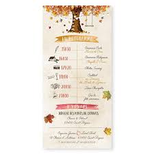 Il est également de coutume d'ajouter les adresses postales de chacun des parents en bas de l'invitation. Faire Part Mariage Automne Avec Arbre Avec Feuillage Automnale