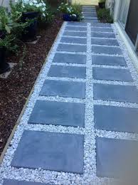 #8 simple lines stunning effects. Pavers And Pebbles Smooth With A Little Rough Modern Backyard Landscaping Pavers Backyard Pebble Patio