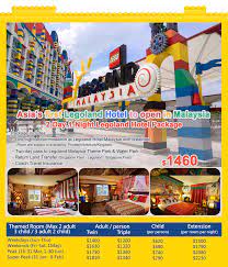 There was an earlier legoland park in germany, from 1973. Break Into The Latest Hotel Legoland Malaysia Hotel With A 2d1n Package From Hk 1460 Include Entry Ticket For Legoland Theme Park Water Park Return Land Transfer Singapore Flyer