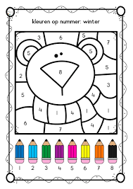 Paint by number is een kunsttekenspel om moderne kunstwerken te kleuren met cijfers. Kleuren Op Nummer Winter 2 Jufbijtje Nl