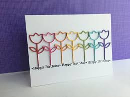Card making ideas many of us find it difficult to make cards for men and boys. Rainbow Tulips Paper Smooches Rainbow Card Heartfelt Creations Cards