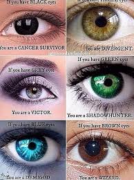 I M A Shadow Hunter And Divergent Because I Have One Half Green Half Brown Eye Eye Color Chart Eye Color Shadow Hunters