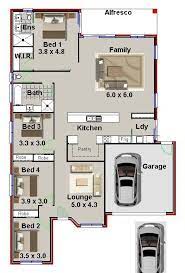 4 bedroom floor plans, house plans, blueprints & designs. Small Land House Plan Narrow Lot 4 Bedroom Plan New Design Bedroom House Plans 4 Bedroom House Plans Country House Plans