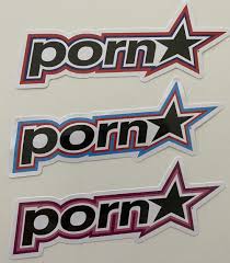 PORNSTAR STICKER SET OF 3 stickers PORNSTAR CLOTHING STICKER 1990s  pornstar | eBay