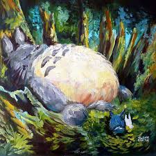 A tribute to studio ghiblis film, princess mononoke. 151 Studio Ghibli Inspired Paintings That Will Spirit You Away Bored Panda