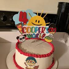 Ryan S World Inspired Cake Topper Etsy Diy Birthday Cake Cake Toppers Ryan Toys