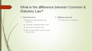 They rarely describe how fast we actually do drive, of course. Common Law V Statutory Law Cases Of Kitty