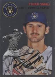 2023 Topps Chrome Platinum Anniversary #88 Ethan Small Rookie Milwaukee  Brewers