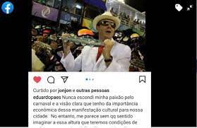 The mayor of rio de janeiro, eduardo paes, announced this friday (18th) the advance of the vaccination schedule. Eduardo Paes Prefeito Do Rio Nao Teremos Carnaval No Meio Do Ano