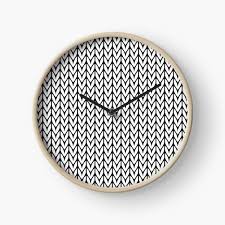 Knits a scarf a year. Knitting Clocks Redbubble