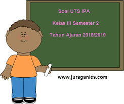 Soal Uts Ipa Kelas 3 Semester 2 Terbaru Tahun 2018 2019 Juragan Les