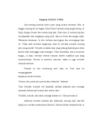 Namun, untuk kronologis cerita dibuat singkat. Doc Sinopsis Danau Toba Ali Ullah Academia Edu