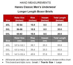Hanes X Temp Long Boxer Briefs 3 Pack Underwear 5xl 598a