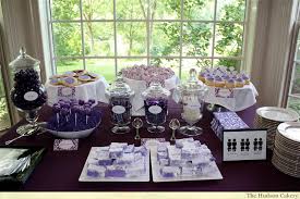 Bridal Shower Buffet Table Bridal Shower Desserts Table Purple Bridal Shower Bridal Shower Desserts