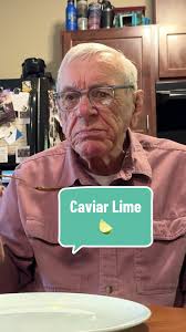 82 year old Navy vet tries the fruit “caviar lime” #patriotickenny #sc...