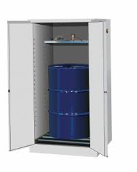 55 gallon drum x 2 shelves: Drum Storage Cabinet Safe Hazmat Storage Justrite