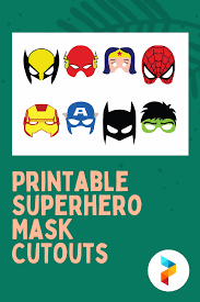 All pages are 8.5x11 and most pages are in color (red, yellow, blue).this pack is designed to be printed, cut out, laminated, and used to mix and match any number of bulletin board ideas! 10 Best Printable Superhero Mask Cutouts Printablee Com