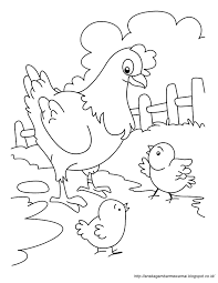 Gambar mewarnai ayam untuk anak paud dan tk. Gambar Mewarnai Ayam Untuk Anak Paud Dan Tk Aneka Gambar Mewarnai Farm Animal Coloring Pages Preschool Coloring Pages Coloring Pages