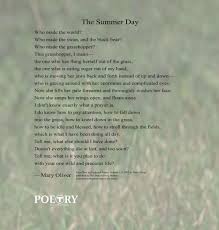 The Summer Day Mary Oliver Mary Oliver Poems Quotations Words