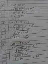 Check spelling or type a new query. Tentukan Jarak Antara Dua Titik Dari Pasangan Titik Berikut Pake Cara A 10 20 13 16 Brainly Co Id