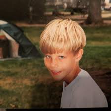 Throw back (younger self) to blonde hair, bowl cut, simple life, and good  times.. #throwback #camping #simplife #bowlcutsarebackbaby