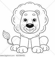 The lion and the mouse. Coloring Page Outline Vector Photo Free Trial Bigstock