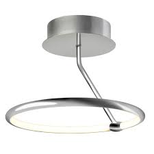 Mit smart home stehlampen und smart home pendelleuchten heben sie ihre wohnzimmerbeleuchtung auf ein neues level. Design Led Deckenlampe Circ In Ringform Silber Matt Saasil