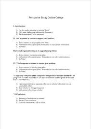 Topic to write a persuasive essay on. Persuasive Essay Outline Format Template Examples