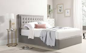 Grain wood furniture montauk solid wood king panel bed. Lexington Grey Velvet Ottoman King Size Bed Furniture And Choice