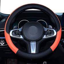 shiawasena car steering wheel cover leather universal 15 inch fit anti slip odor free in 2021 steering wheel cover steering wheel wheel cover