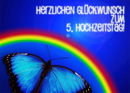 5 Hochzeitstag Glückwünsche
