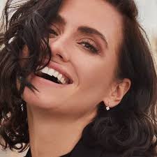 Platinum 'Cubed' Diamond Leverback Earrings