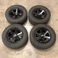 Fuel 1 Piece Ripper D589 Matte Black Wheels With Falken Wildpeak At3w Tires