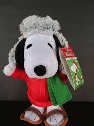 Snoopy Peanuts Singing Dancing Ski Jacket Hat Plush Stuffed Nwt 12 Gemmy Video Cute Plush Cute Stuffed Animals Snoopy