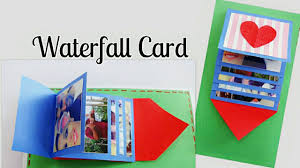 We have also made big scrapbook video for birthday gift. Diy Waterfall Card Waterfall Card For Scrapbook How To Make Waterfall Card Youtube