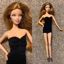 Black Label Barbie Collector Model Muse Pose She Has Been Played With But Still In Great Shape She Has A Faint Stain O Barbie Basics Barbie Barbie Collector