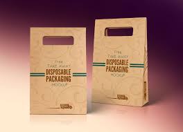 Download Free Kraft Paper Disposable Food Bag Packaging Mockup Psd Good Mockups
