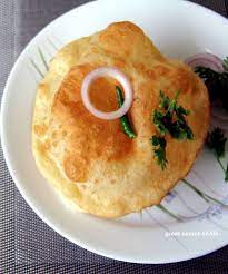 Bhatoora Bhatura Batoora Bhature Famous Indian Puffed Roti Recipe Puffed Bread Recipe Great Secret Of Life Roti Recipe Bhatura Recipe Recipes