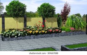 Clay edgers provide a wide range of colors and sizes that can be matched in dimension and color. Garden Beds And Borders Stock Photo And Image Collection By Threedicube Shutterstock