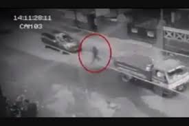 ''now i'm scared to walk near this area. Ghost Caught On Camera Mysterious Shadow Passing Through Vehicles On Road Watch Video