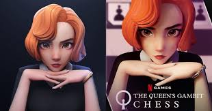 Netflix bought fan art of The Queen's Gambit made by Character Artist Dan  Eder to use in its game. The model is sculpted in ZBrush and rendered in  Arnold. : r/80lv